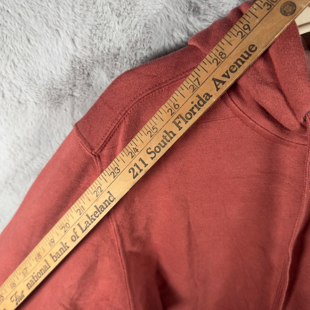 Ariat Real Womens Hoodie Small Red Clay Pullover Logo Sleeve Fleece Sweatshirt‎ - Picture 7 of 10